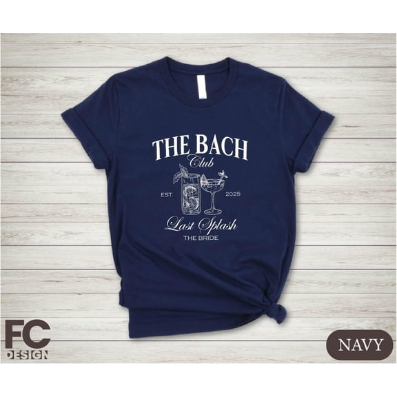 The Bach Club Bachelorette Party T-Shirt, Bridal Party Shirt, Coastal Bachelorette Tee, Beach Bach T-Shirt, Bridesmaid All Size S-5Xl