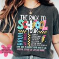 thumbnail image 1 of The Back to School Tour T-Shirt – Bruh We Back Retro Teacher Tee – Funny Back to School Shirt with Doodles for Students & Educators, 1 of 5