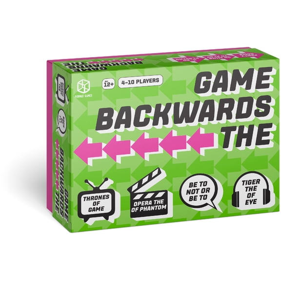 The Backwards Game, Party Game for Ages 12 and up, from Asmodee