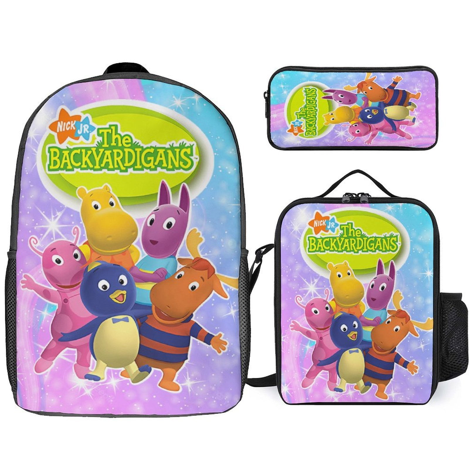 The Backyardigans 3 Piece Backpack Set with Lunch Bag Pencil Case ...
