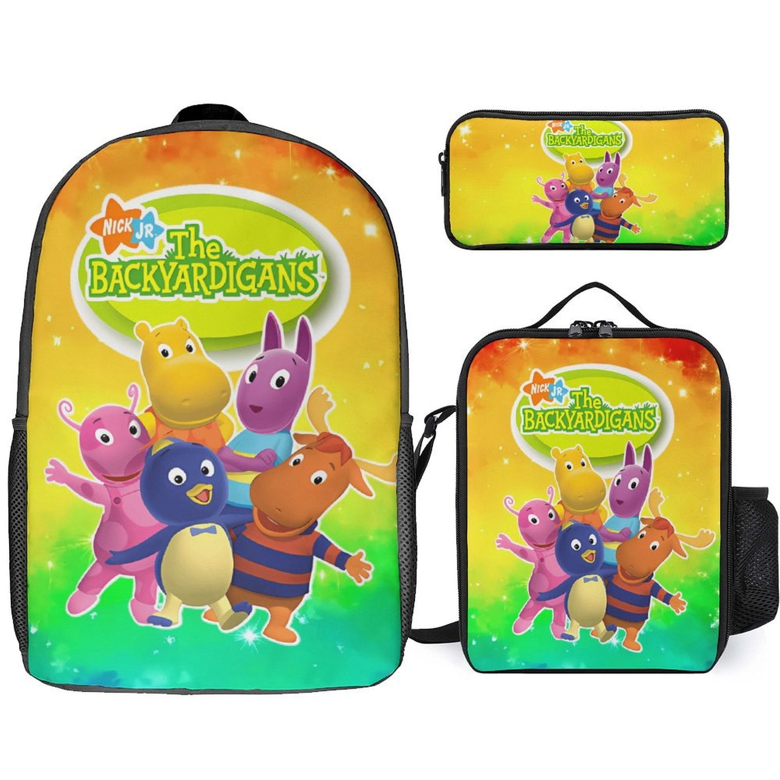 The Backyardigans 3 Piece Backpack Set with Lunch Bag Pencil Case ...