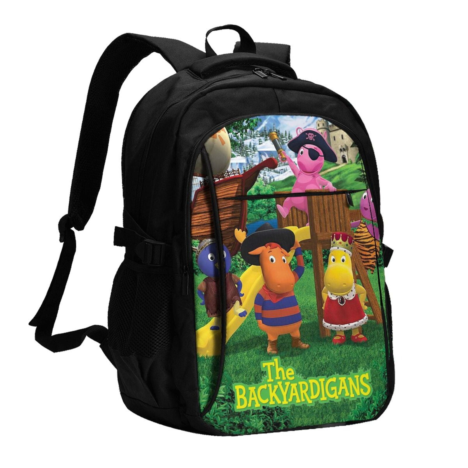 The Backyardigans Large Travel Laptop Backpack With Usb Charging Port ...