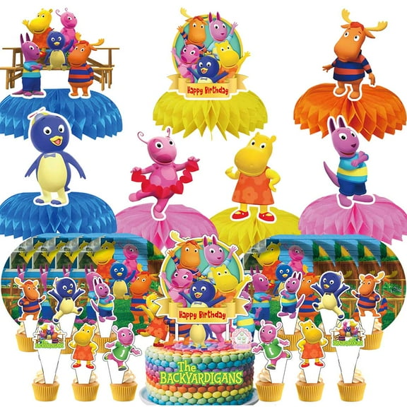 The Backyardigans Party Supplies Decor Plates Fans Decorations Honeycomb Centerpieces Cake Toppers
