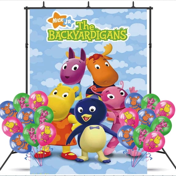 The Backyardigans Taspestry Poster Banner Backdrop Background Birthday Balloons Party Supplies Wall Decor