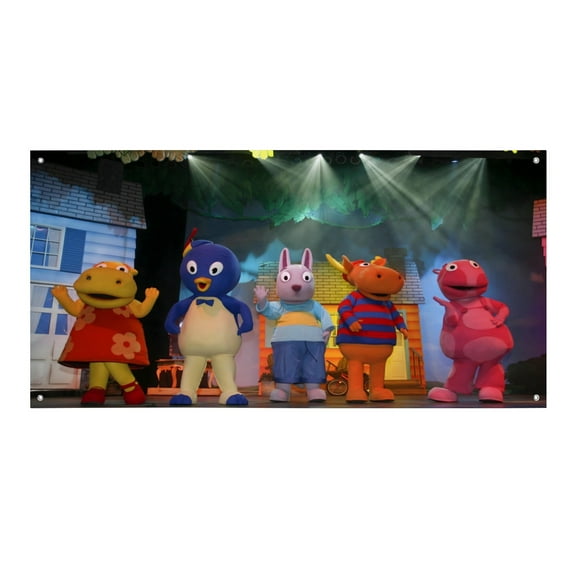 The Backyardigans-Theme Backdrops Banner Birthday Party Decor Supplies Personalized Party Backdrop Decoration,5x3ft150x90cm