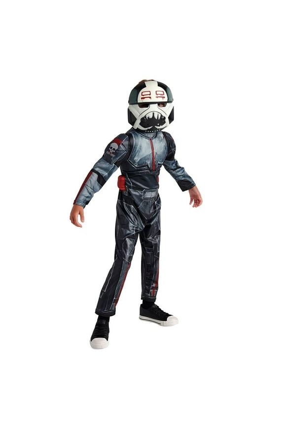 The Bad Batch Wrecker Costume for Kids Boys Size 3 Star Wars Stormtrooper Clone Glow in the Dark Mask