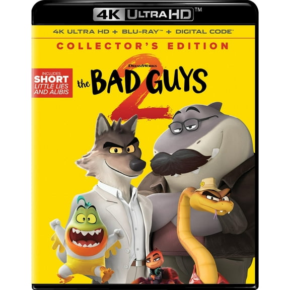 The Bad Guys 2 (4K Ultra HD + Blu-ray + Digital Copy), Family, DreamWorks