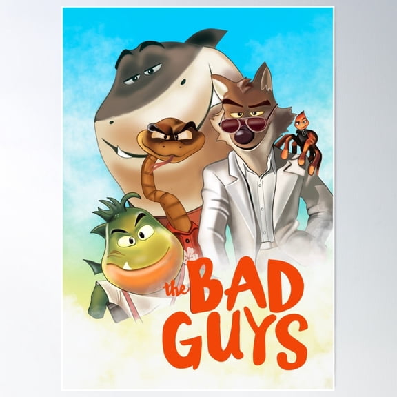 The Bad Guys Movie Poster Wall Art, Modern Wall Decor For Living Room Bedroom, 16x24 UNFRAMED