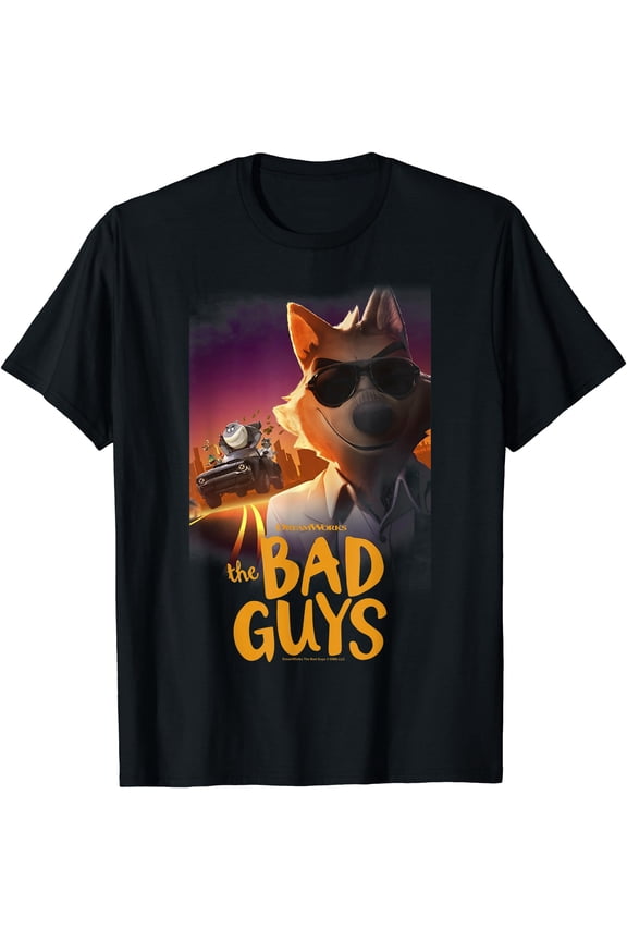 The Bad Guys Mr. Wolf Selfie Group Poster T-Shirt, Unisex T-Shirt
