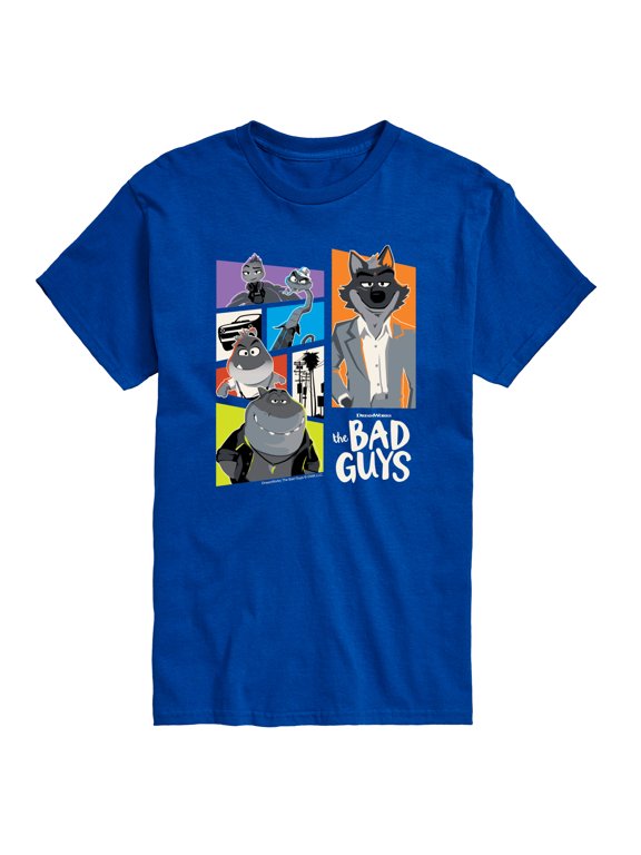 - Mr. Wolf and Friends Collage Men's Short Sleeve Graphic T-Shirt