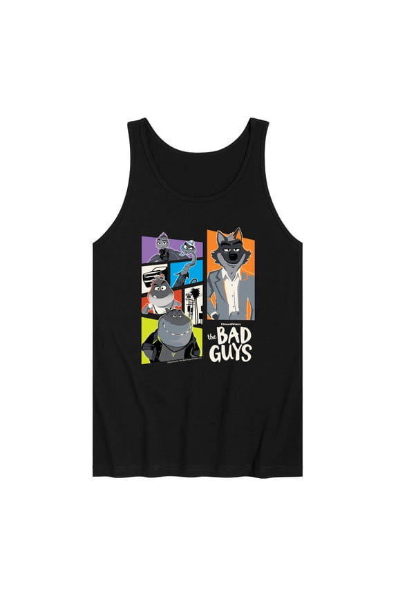 - Mr. Wolf and Friends Collage - Men's Sleeveless Graphic Tank