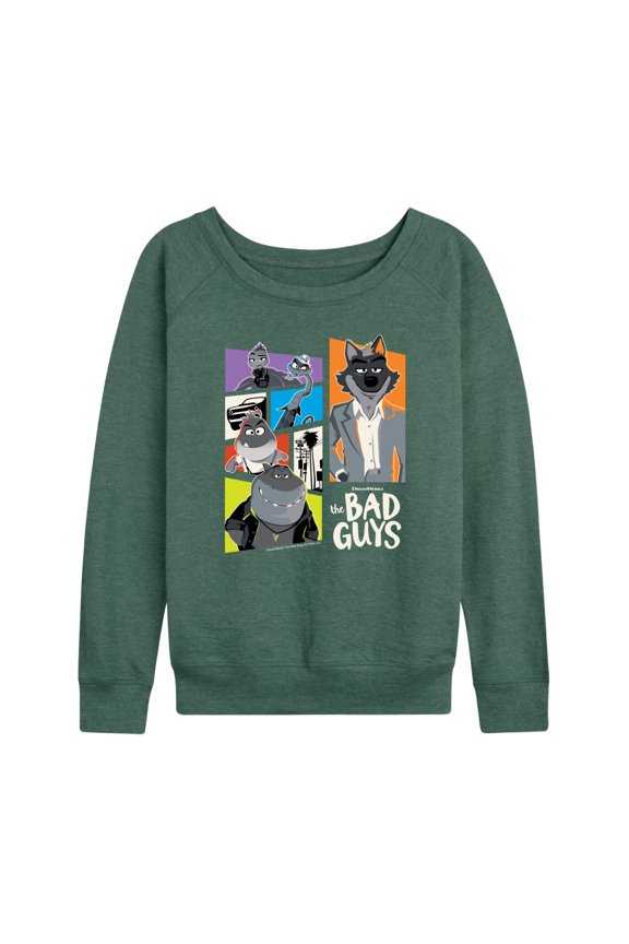 - Mr. Wolf and Friends Collage - Women's French Terry Long Sleeve Shirts