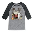 thumbnail image 1 of The Bad Guys - Mr. Wolf and Friends - Youth Raglan T-Shirt, 1 of 4