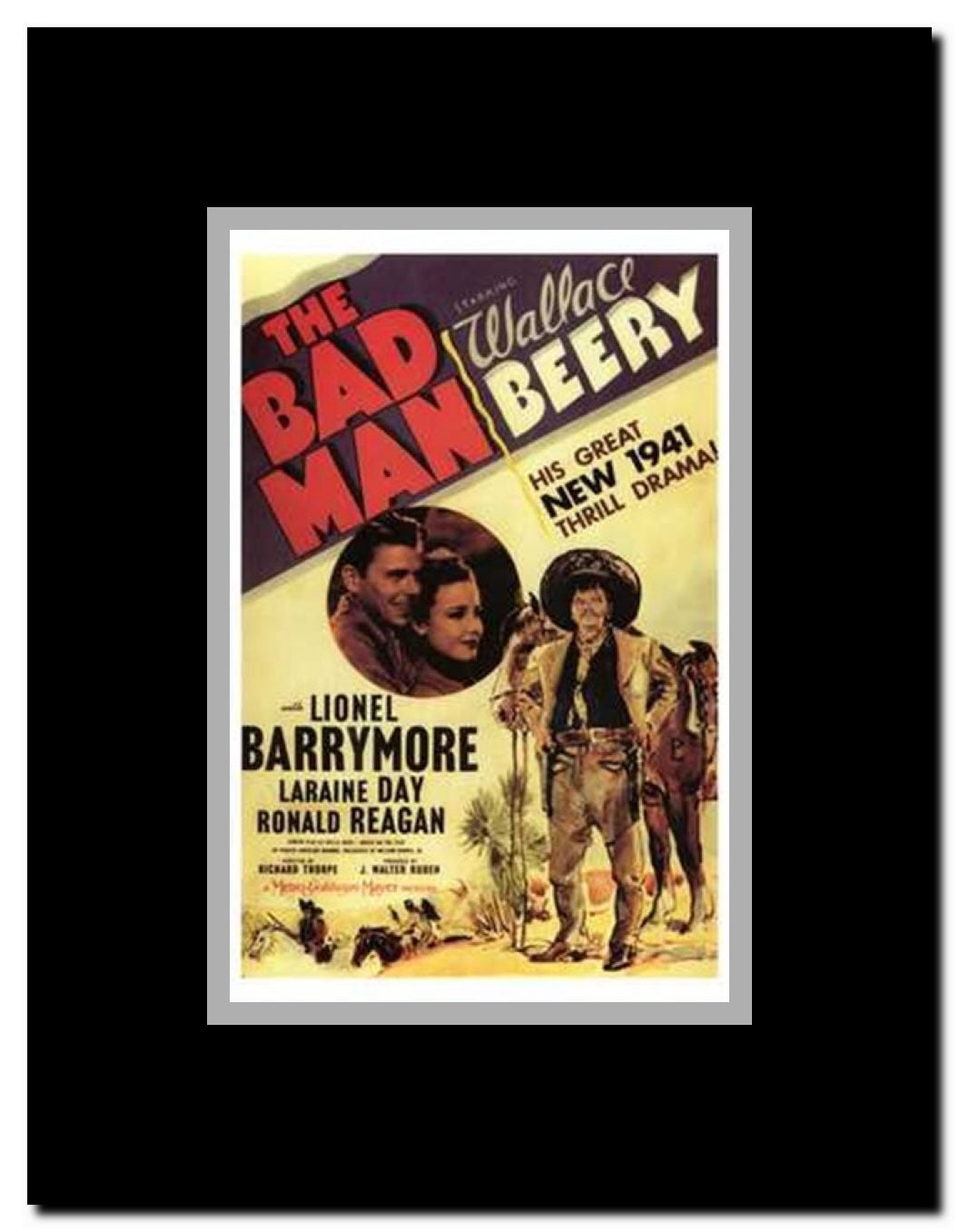 The Bad Man Framed Movie Poster