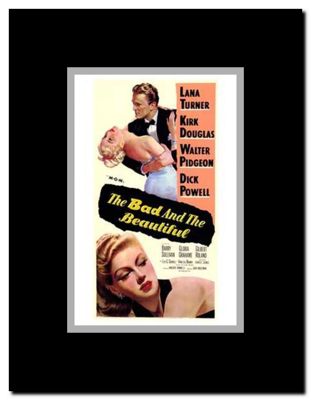 The Bad and the Beautiful Framed Movie Poster