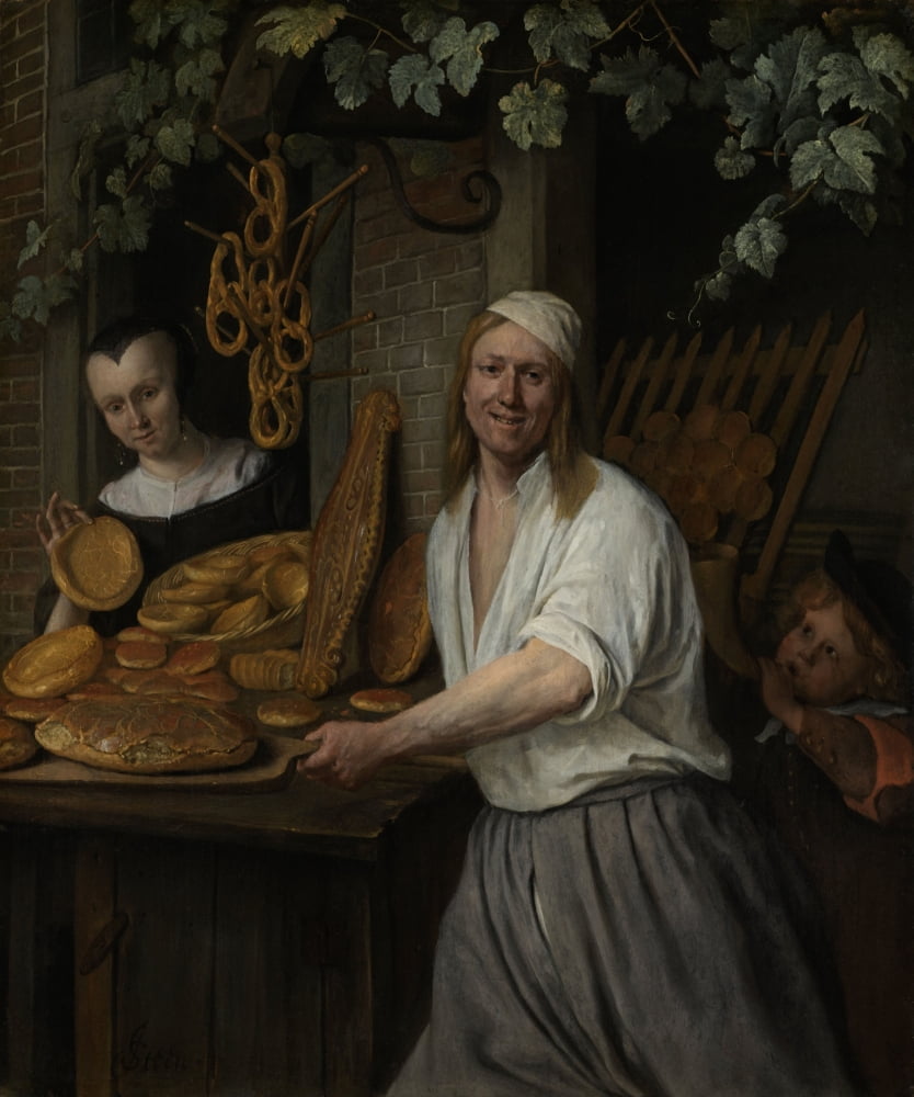 The Baker Arent Oostwaard And His Wife Canvas Art - (18 x 24)