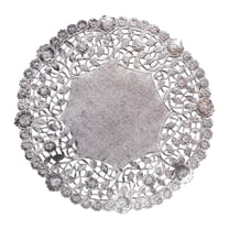 The Baker Celebrations 10-Inch Round Silver Paper Lace Doilies, 25 Count