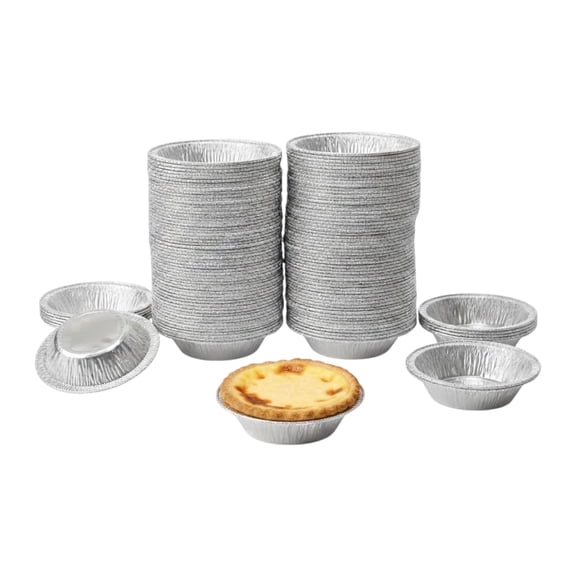 The Baker Celebrations 3-Inch Aluminum Foil Pie Pans, Mini Tart Tins, Made in USA, 100 Count