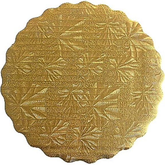 The Baker Celebrations 20 Gold Cake Boards 8" Disposable Round Cake Circles
