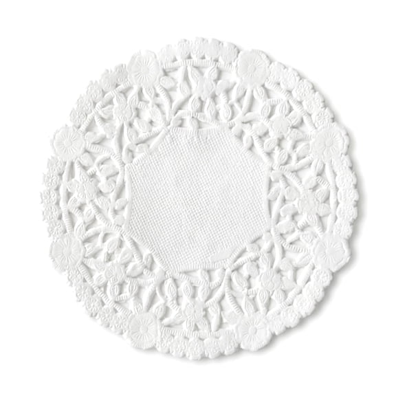 The Baker Celebrations 4" Lace Paper Doilies 100 Count, White
