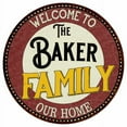 thumbnail image 1 of The Baker Family 12" Round Metal Sign Kitchen Game Room Décor 200120038039, 1 of 1