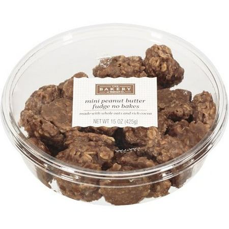 The Bakery At Walmart Mini Peanut Butter Fudge No Bakes, 15 oz