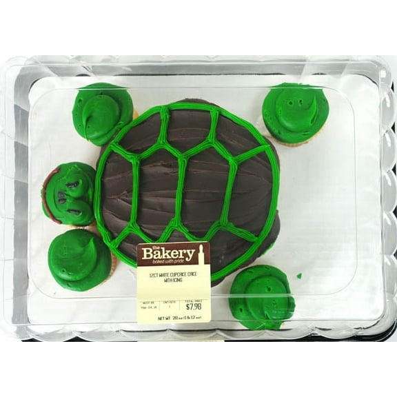 The Bakery at Walmart White Cupcakes with Butter Cream Icing, 12 Count