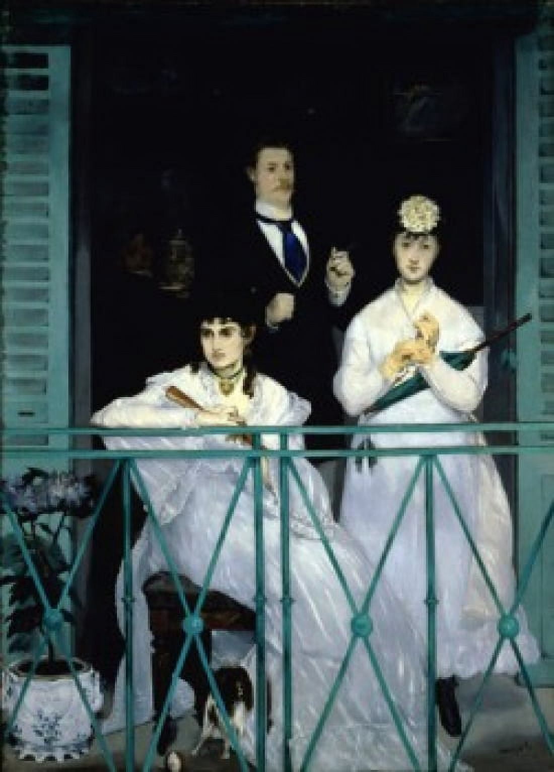 The Balcony (1868-69) Edouard Manet (1832-1883French) Musee dOrsay Paris Canvas Art - Edouard Manet (18 x 24)