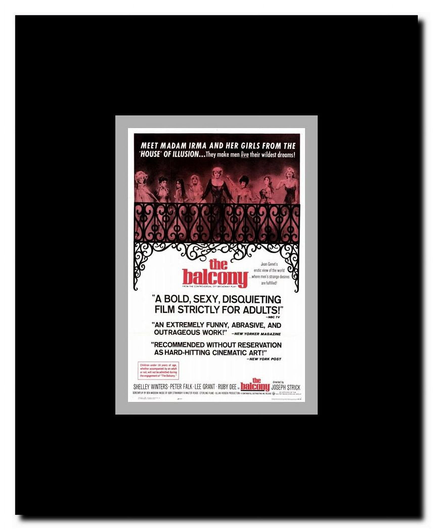 The Balcony Framed Movie Poster