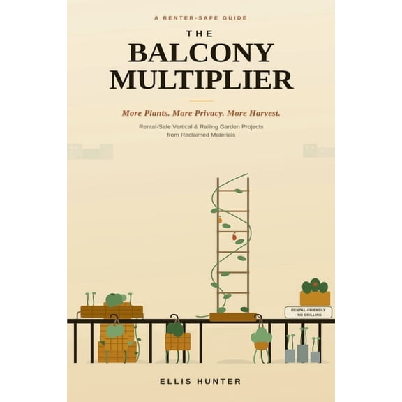 The Balcony Multiplier: Recycled Vertical & Railing Garden Projects for Small Rental Outdoor Spaces, (Paperback)