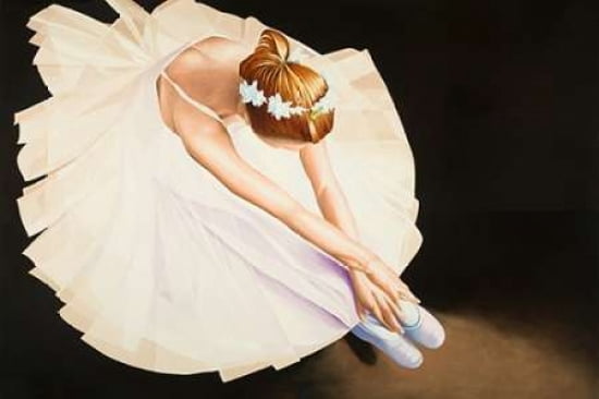 The Ballerina Canvas Art - Karl Black (12 x 18)