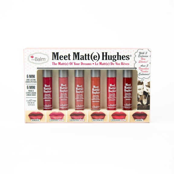 Thebalm 260857 6 x 1.2 ml Meet Matt Hughes 6 Mini Long Lasting Liquid Lipsticks Kit - Volume 12