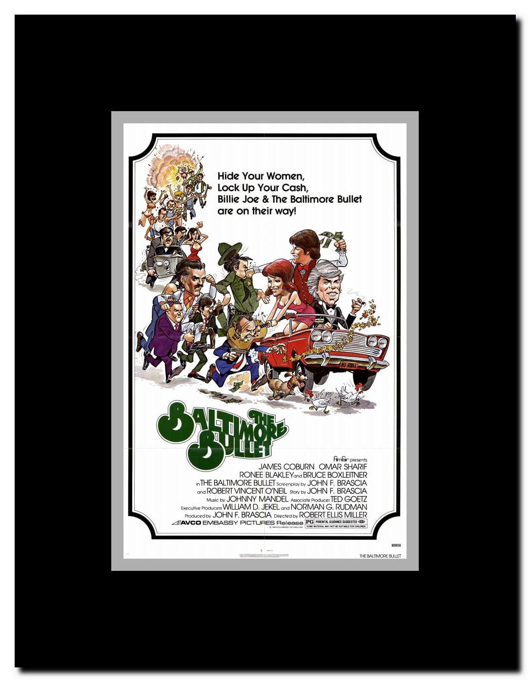 The Baltimore Bullet Framed Movie Poster
