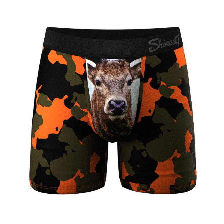 The Bambi Bunchers - Shinesty Orange Camo Deer Ball Hammock Pouch Underwear  2X 