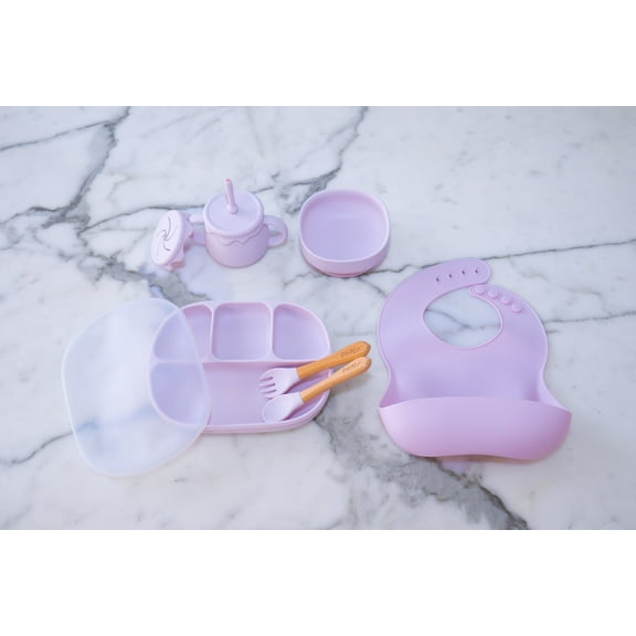 The Bambolina Boutique: Bambolina Feeding Set (Light Lilac)