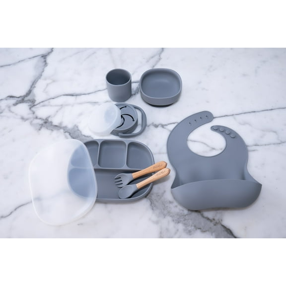 The Bambolina Boutique: Little Boss Feeding Set (Gray)