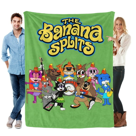 The Banana Splits Adventure Hour-themed Pals Plush Throw Blanket Gifts for Fans Girls Boys Women Present Suitable for a variety of settings