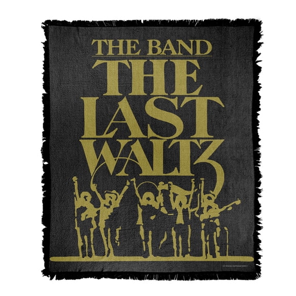 The Band Blanket, 50"x60" The Last Waltz Woven Tapestry Cotton Blend Fringed Throw Blanket