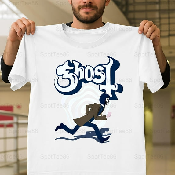 The Band Ghost Retro 2024 World Tour Vintage Rock Metal Fan Graphic V50656 Unisex T-Shirt, Up to Size 5XL