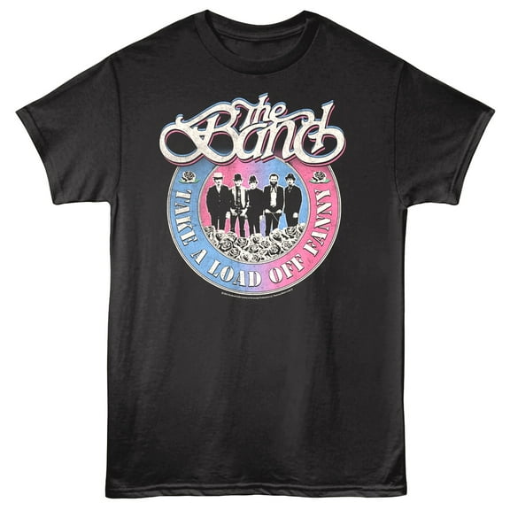 The Band - Gradient Circle - American Classics - Black Adult Short Sleeve T-Shirt