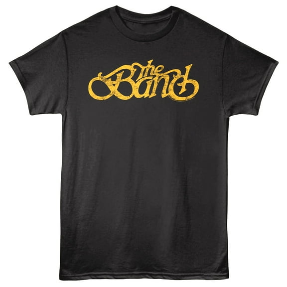 The Band Vintage Logo Men's T Shirt (Black, Big&Tall2XLT)