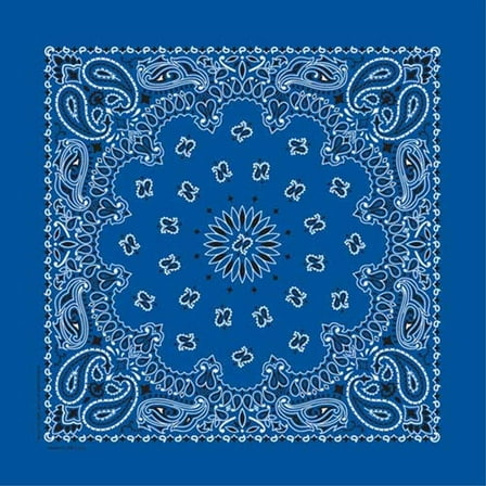 Bandanna Co Paisley, Royal Blue, 22" x 22" (2nd)