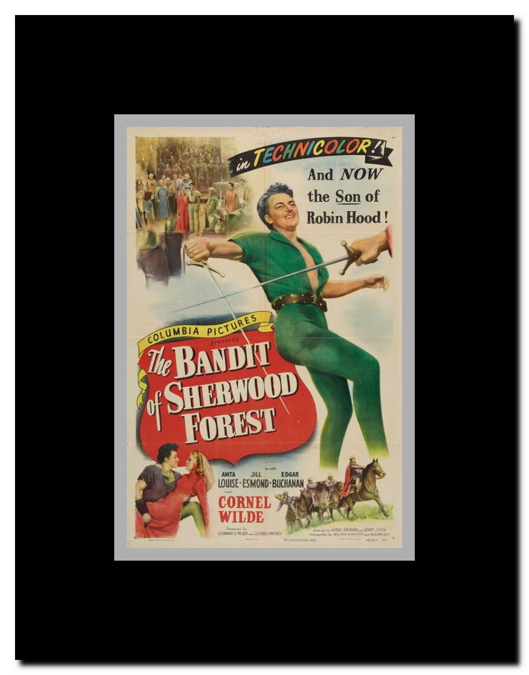 The Bandit of Sherwood Forest Framed Movie Poster