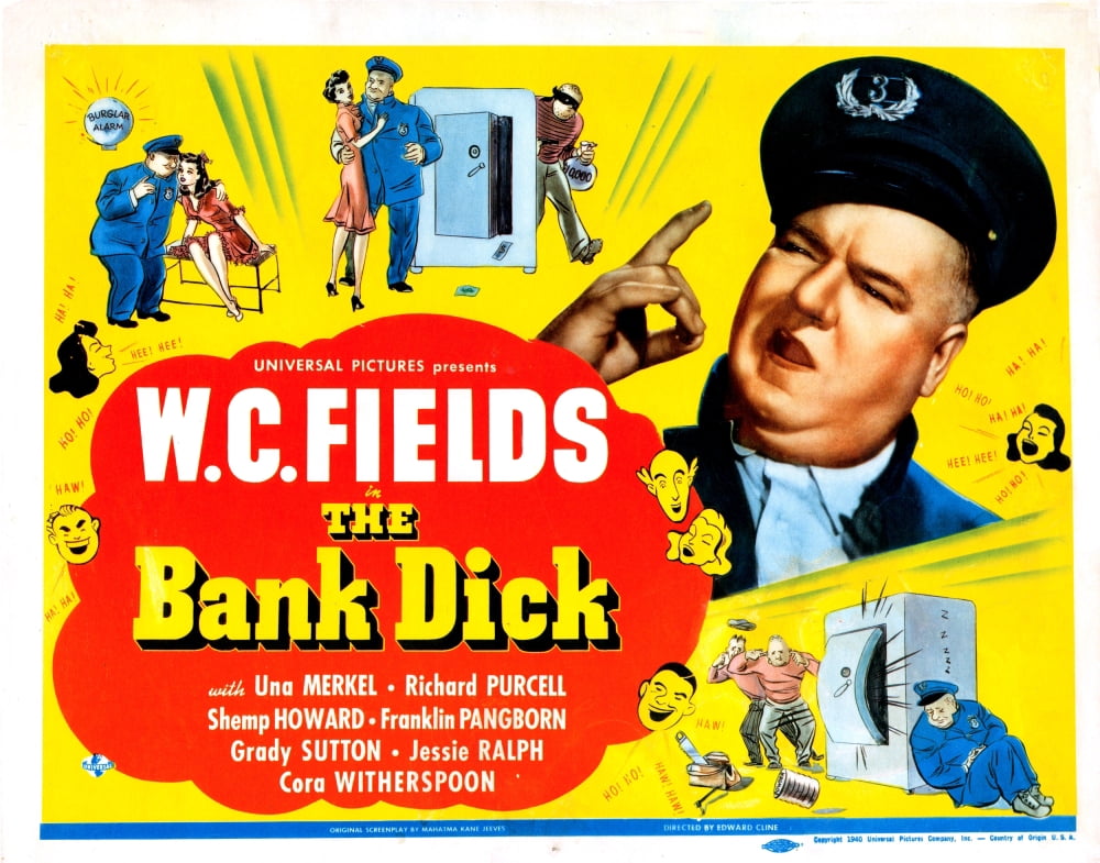 The Bank Dick U Canvas Art -  (28 x 22)