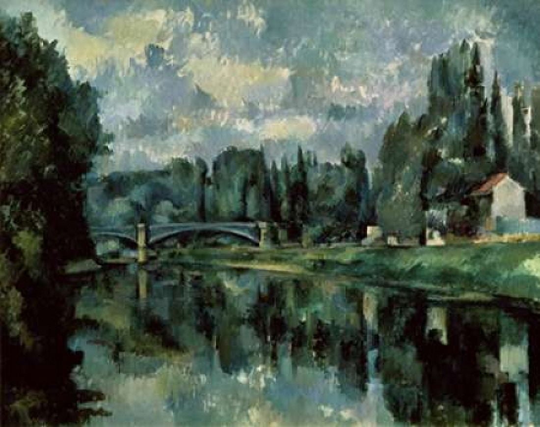 The Banks Of Marne Canvas Art - Paul Cezanne (24 x 30)