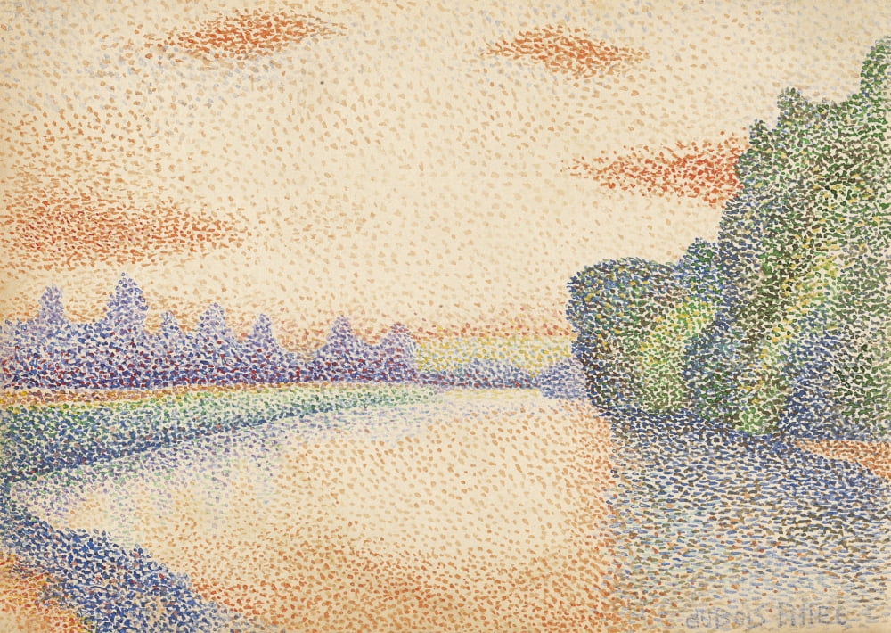 The Banks Of The Marne At Dawn Canvas Art - (24 x 18)