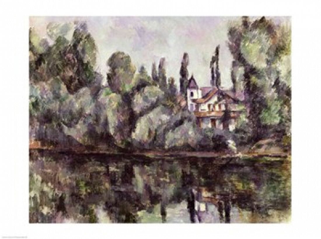 The Banks of the Marne 1888 Canvas Art - Paul Cezanne (24 x 18)
