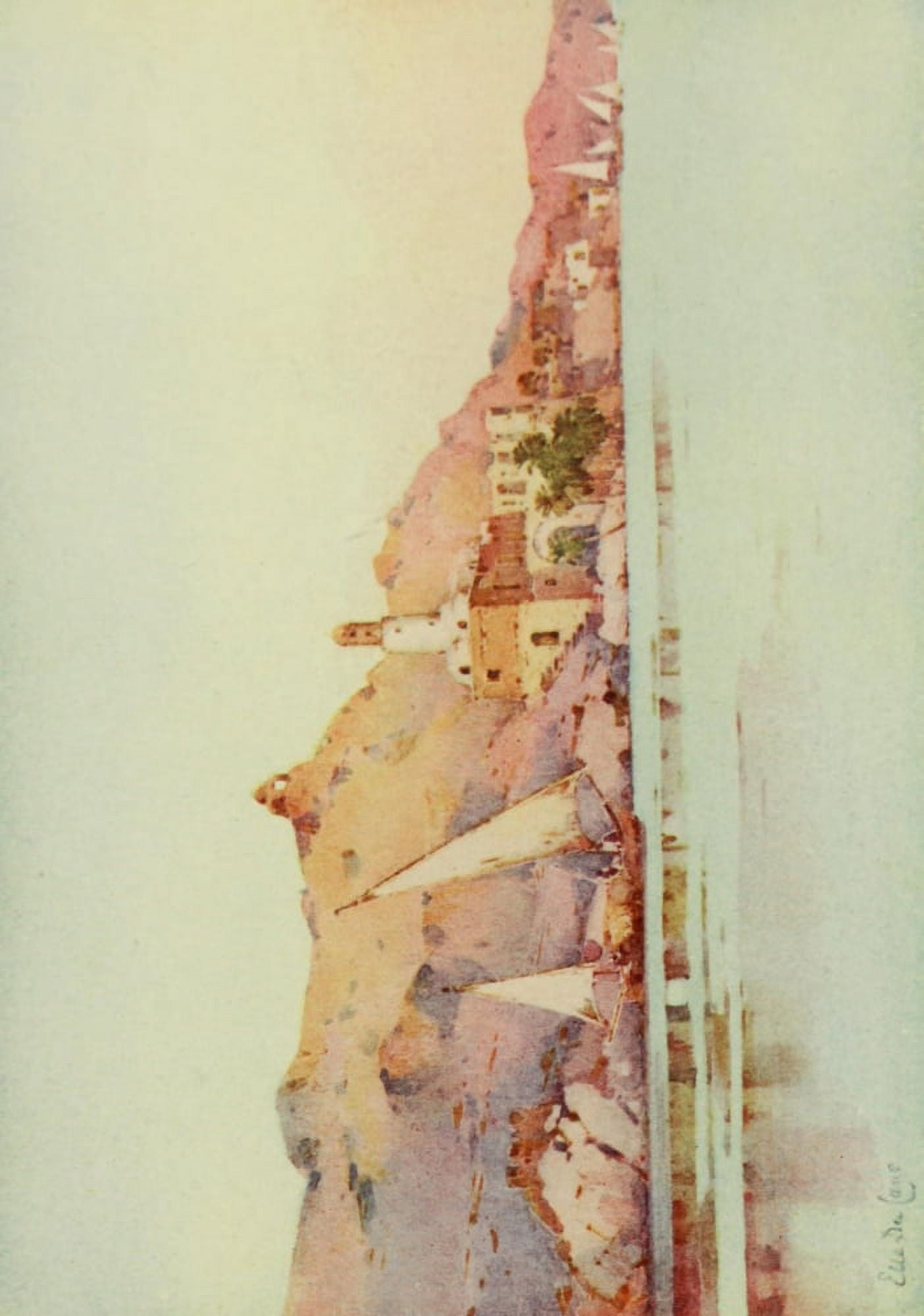 The Banks of the Nile 1913 Bellal Nubia Canvas Art - Ella du Cane (18 x 24)