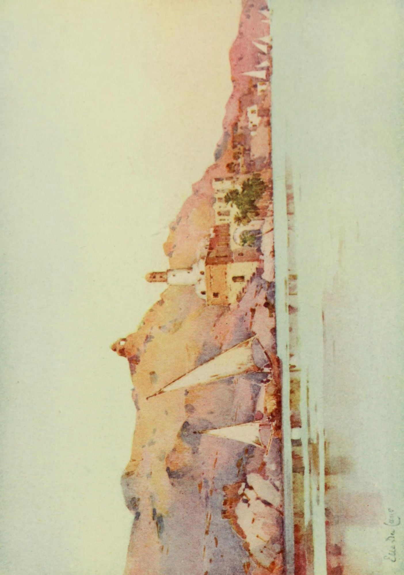 The Banks of the Nile 1913 Bellal Nubia Canvas Art - Ella du Cane (24 x 36)