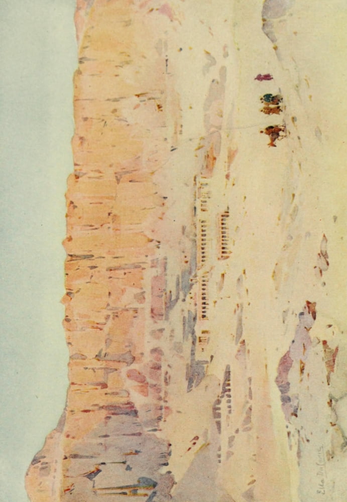 The Banks of the Nile 1913 Der-El-Bahri Canvas Art - Ella du Cane (24 x 36)